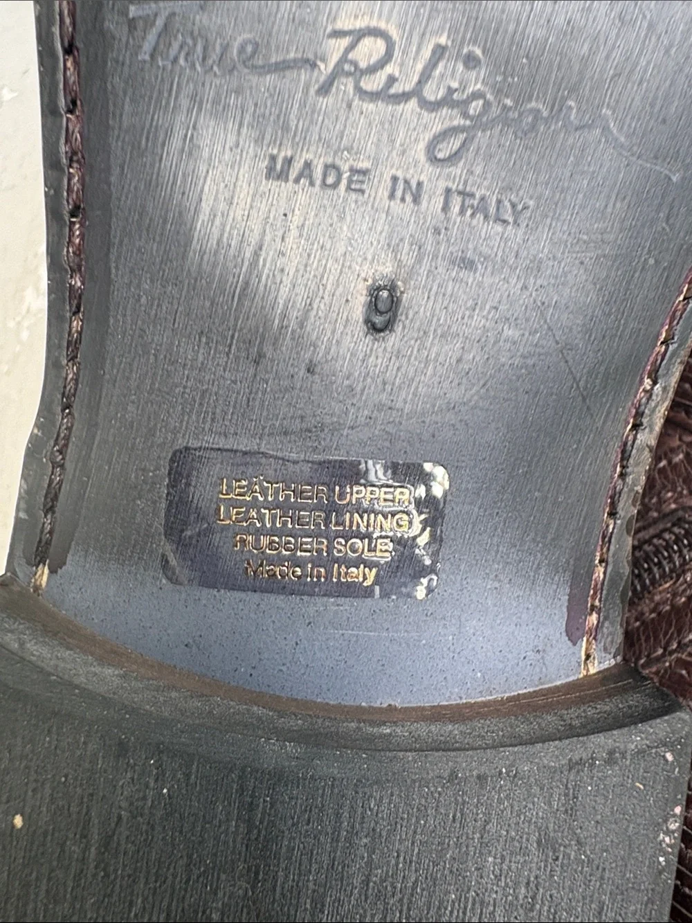 Vintage true religion ankle leather boots